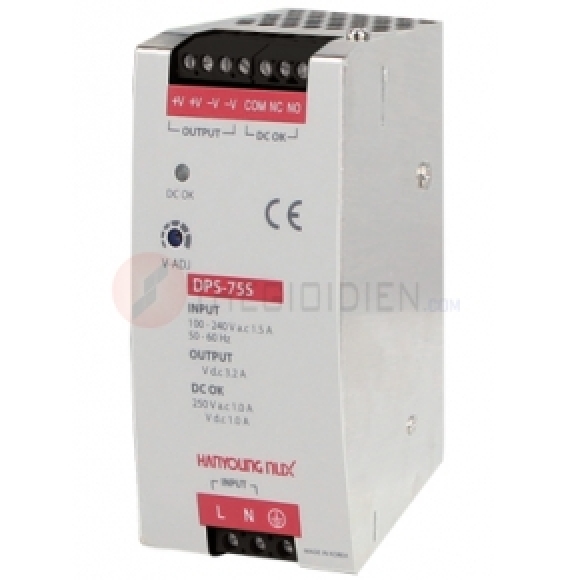 BỘ NGUỒN GẮN THANH RAY DPS -75S-12,24,48